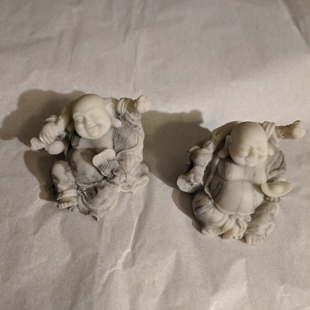 Small budda marble figures